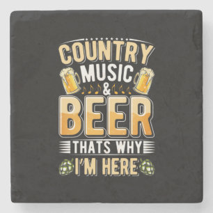 Porta-copo De Pedra Beer Drinker Country Music Beer Drinking Birthday