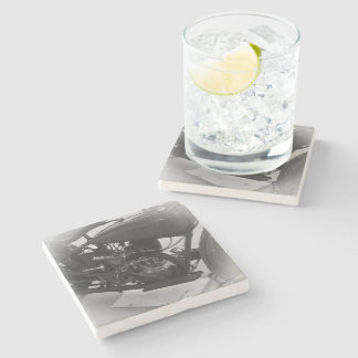 Porta-copo De Pedra Beer Motorcycle Coaster 1