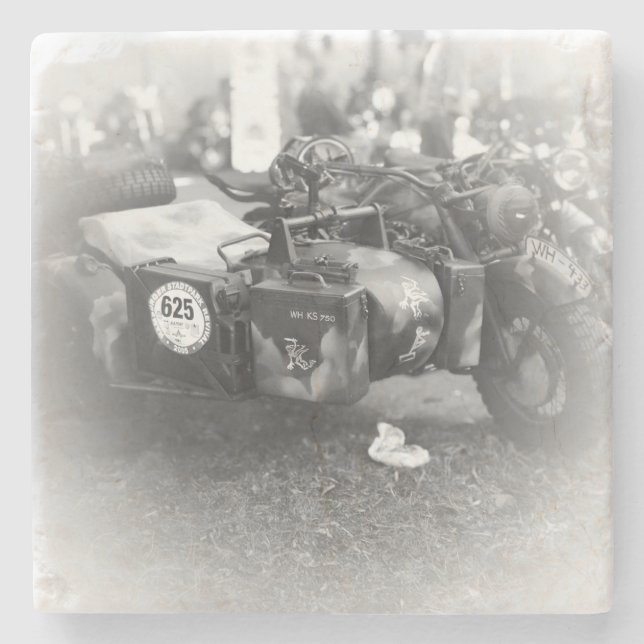 Porta-copo De Pedra Beer Motorcycle Coaster 4 (Frente)