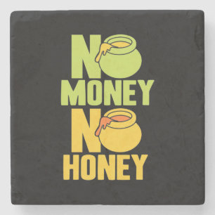 Porta-copo De Pedra Bekeeper No Money No Honey