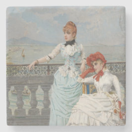 Porta-copo De Pedra Belas napolitanas (Jovens Italianas Elegantes)