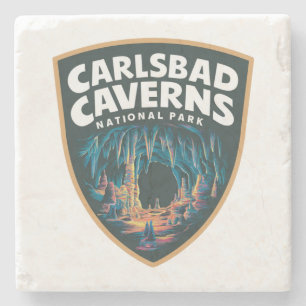 Porta-copo De Pedra Beleza do Carlsbad Caverns National Park Emblem