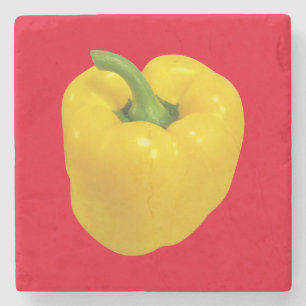 PORTA-COPO DE PEDRA BELL PEPPER (AMARELO)