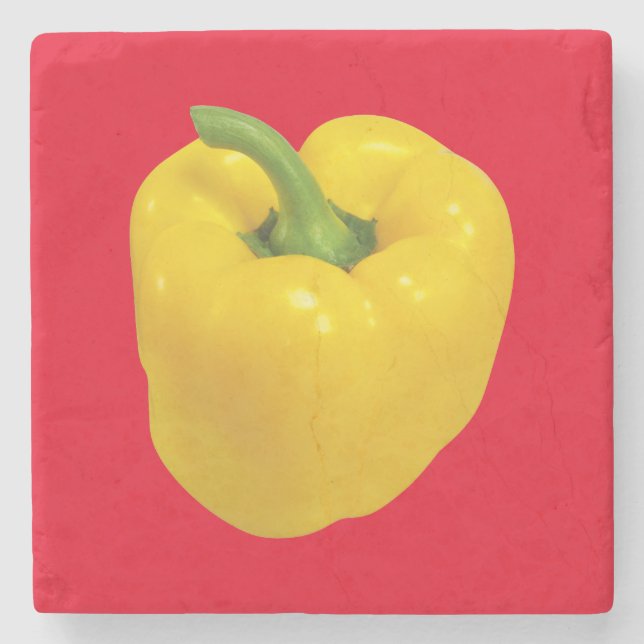 PORTA-COPO DE PEDRA BELL PEPPER (AMARELO) (Frente)