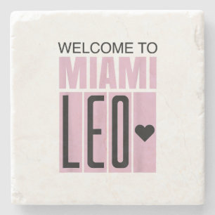 Porta-copo De Pedra Bem-vindo a Miami Leo 10 - GOAT