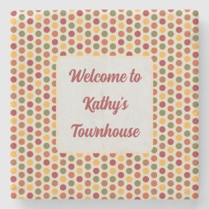 Porta-copo De Pedra Bem-vindos à Terra do Townhouse tons grandes ponto