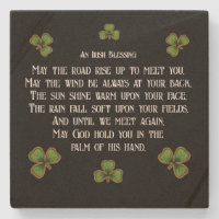 Bênção Irlandesa e Trevos Preto e Verde