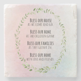 Porta-copo De Pedra Bênçãos para sua casa e família