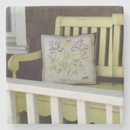 Porta-copo De Pedra Bench e Travesseiro Amarelos - Vineyard de Martha