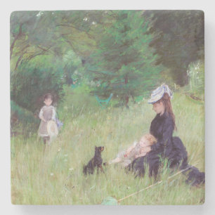 Porta-copo De Pedra Berthe Morisot - Num Parque / Dans le parc
