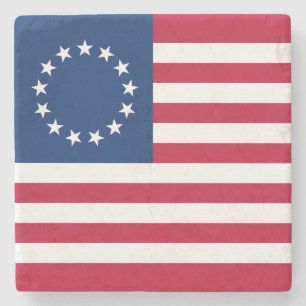 Porta-copo De Pedra Betsy Ross American Flag