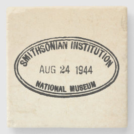 Porta-copo De Pedra Biblioteca Stamp Smithsonian Institution 1944