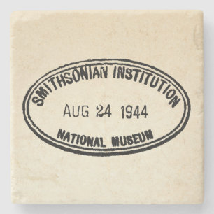 Porta-copo De Pedra Biblioteca Stamp Smithsonian Institution 1944