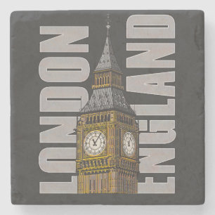 Porta-copo De Pedra Big Ben Clock Tower Londres Inglaterra Reino Unido