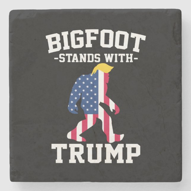 Porta-copo De Pedra Bigfoot Com Eleições Trump 2024 (Frente)