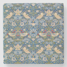 Porta-copo De Pedra Bird Art Nouveau Design