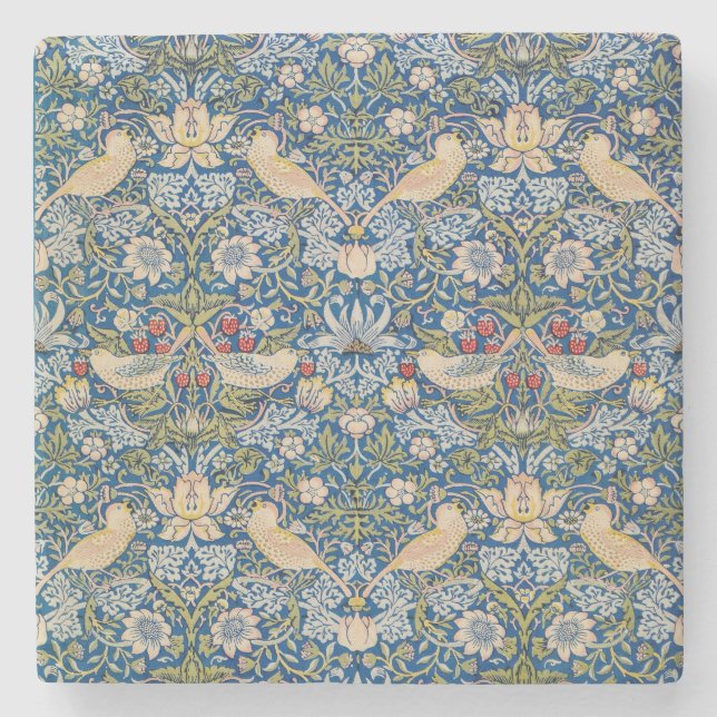 Porta-copo De Pedra Bird Art Nouveau Design (Frente)