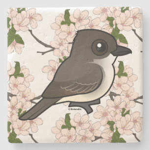 Porta-copo De Pedra Birdorable Phoebe oriental