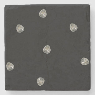 Porta-copo De Pedra Black Beach Brillianten - Diamond de diamante -
