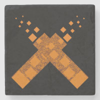 Black Orange Dark Pagan Fire Art Cult Cross Gothic