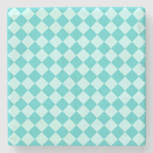 Porta-copo De Pedra Blue Combination Diamond Pattern by Shirley Taylor