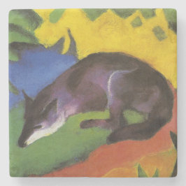 Porta-copo De Pedra Blue Fox (por Franz Marc)