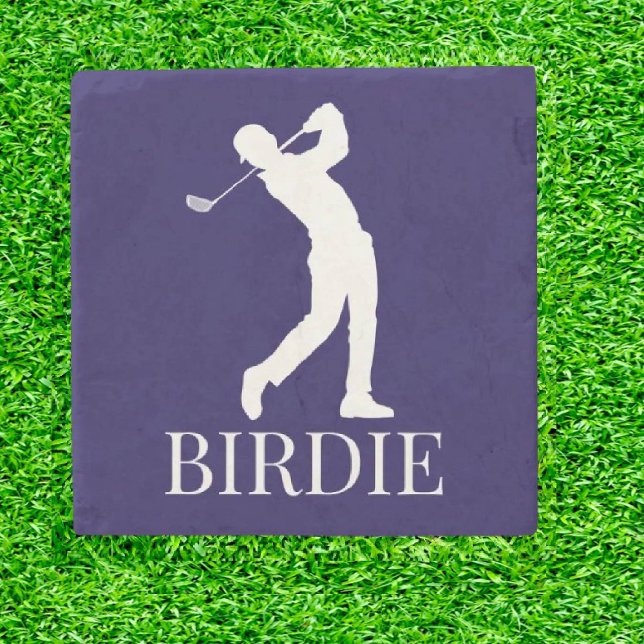 Porta-copo De Pedra Blue Marinho Man BIRDIE (Tee Up Your Adventure!)