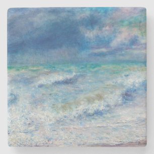 Porta-copo De Pedra Blue Seascape by Renoir