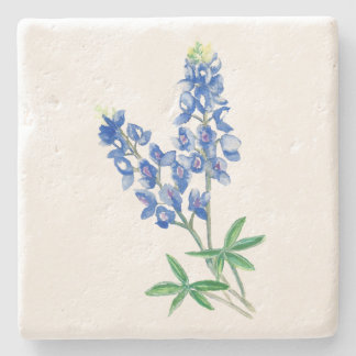 Porta-copo De Pedra Bluebonnet de aquarela 3