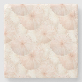 Porta-copo De Pedra Blush Pink Umbrellas