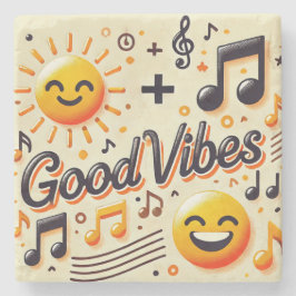 Porta-copo De Pedra ☀️ + 🎶 = BOA Porta copos VIBES