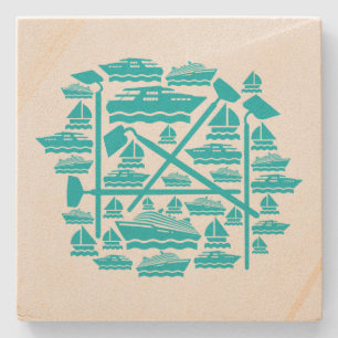 Porta-copo De Pedra Boats & Hoes Stone Porta copos