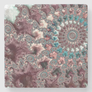 Porta-copo De Pedra Bohemian Fractal