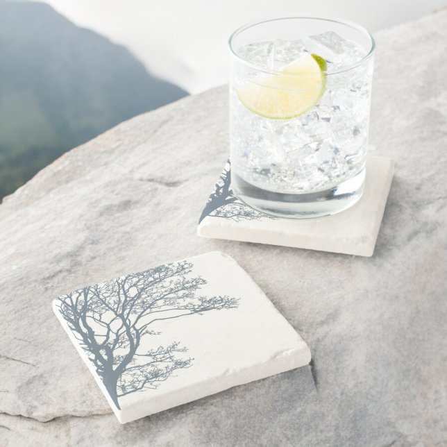 Porta-copo De Pedra Boho da árvore do Solteiro azul (Criador carregado)