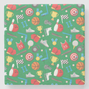 Porta-copo De Pedra Boliches, Patinação, Arqueação, Basquete, Diversão