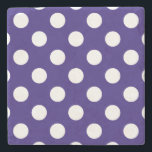 Porta-copo De Pedra Bolinhas brancas em azul escuro<br><div class="desc">Bolinhas brancas em azul escuro</div>