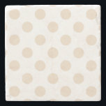 Porta-copo De Pedra Bolinhas Tan<br><div class="desc">Bolinhas em tons de branco</div>