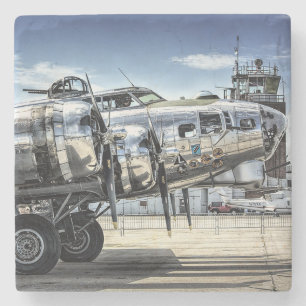 Porta-copo De Pedra Bombardeiro clássico b-17 wwii