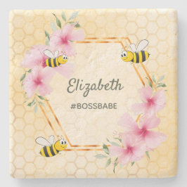 Porta-copo De Pedra Bombus spp., melada amarela humor floral