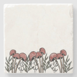 Porta-copo De Pedra Bonés Red Mushroom