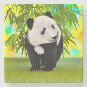 Porta-copo De Pedra Bonito Urso de Panda Kawaii Amante de os animais p