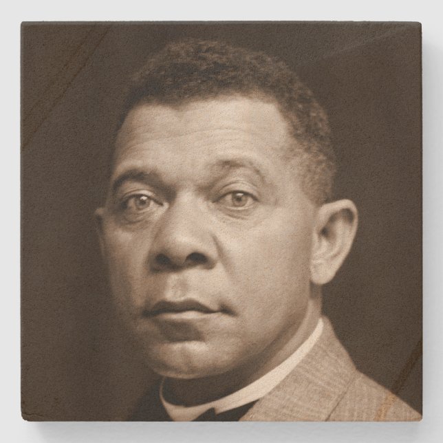 Porta-copo De Pedra Booker Washington: Educador Afro-Americano (Frente)