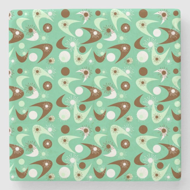 Porta-copo De Pedra Boomerangs Retro (Frente)