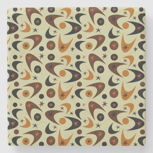 Porta-copo De Pedra Boomerangs Retro (Frente)