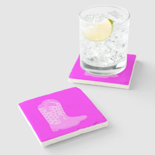 Porta-copo De Pedra Boots Boots Pink Stars