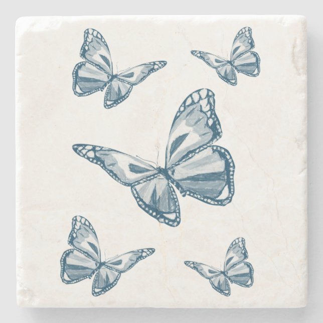 Porta-copo De Pedra Borboleta de Porta copos Marble Stone (Frente)