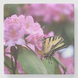 Porta-copo De Pedra Borboleta Paraíso