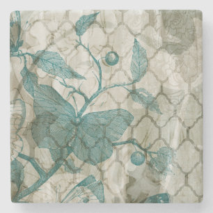 Porta-copo De Pedra Borboletas árabes V