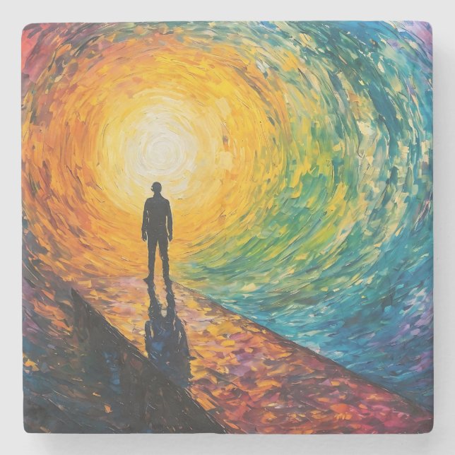 Porta-copo De Pedra Borda da Dimensão (Frente)