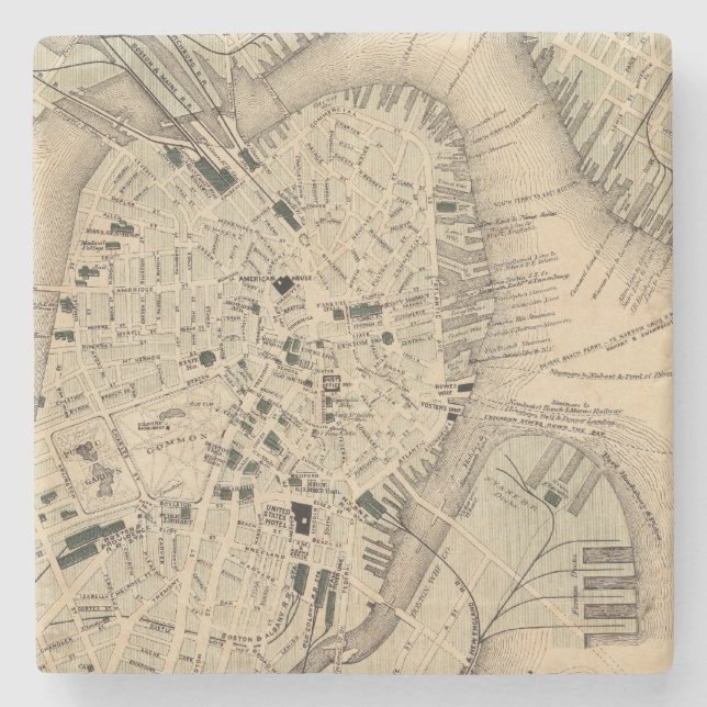 Porta-copo De Pedra Boston 3 (Frente)